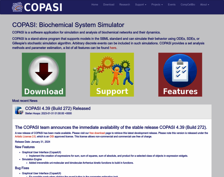 Copasi.org thumbnail