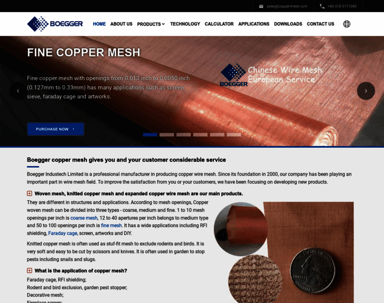 Copper-mesh.com thumbnail