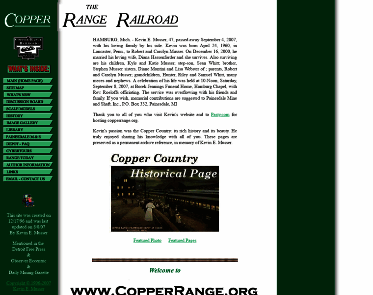 Copperrange.org thumbnail