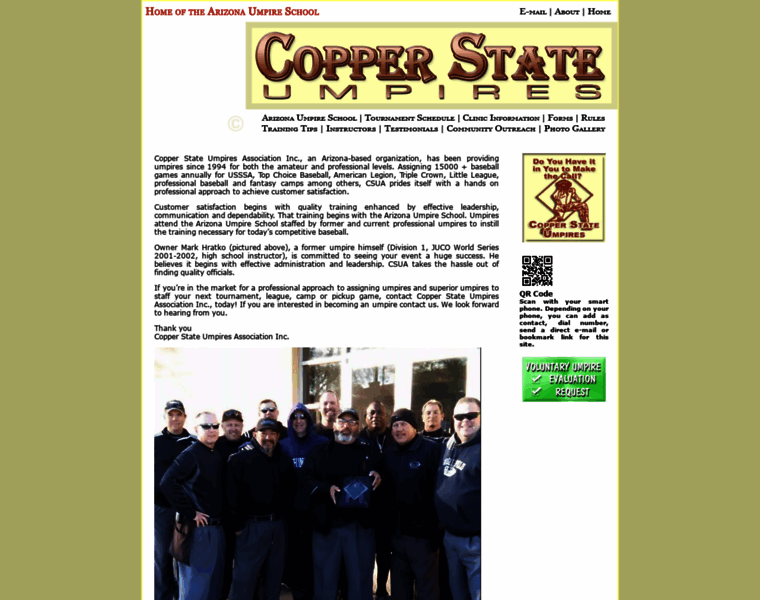 Copperstateumpires.com thumbnail