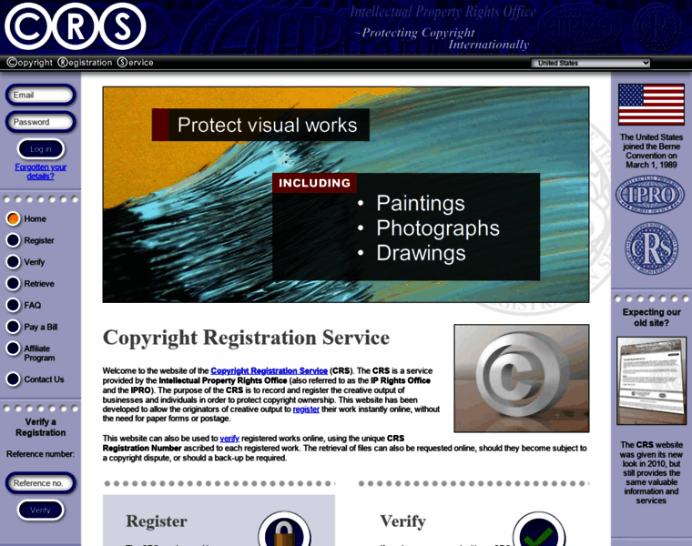 Copyrightregistrationservice.com thumbnail