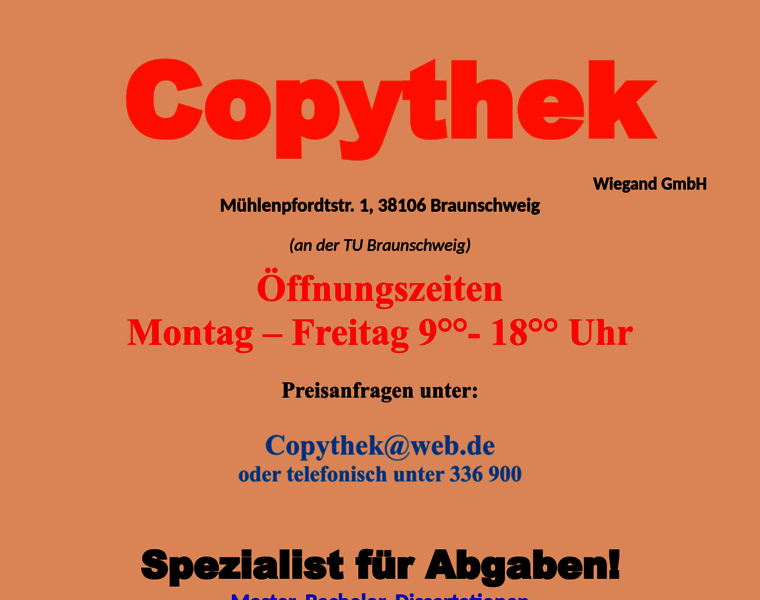 Copythek-braunschweig.de thumbnail