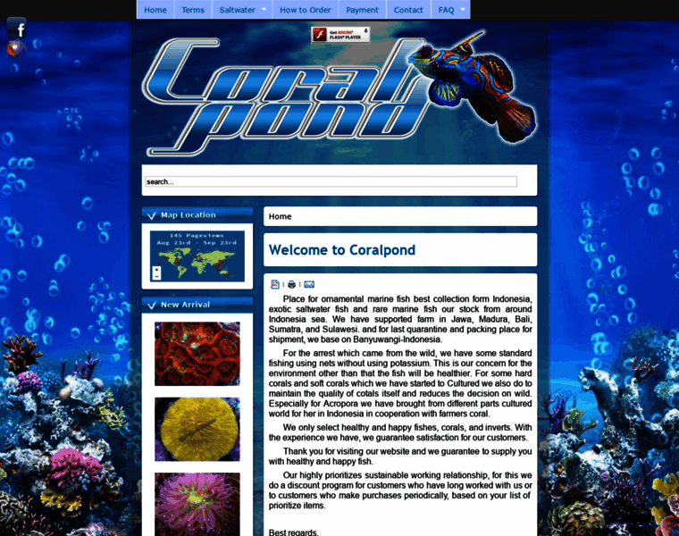 Coralpond.com thumbnail