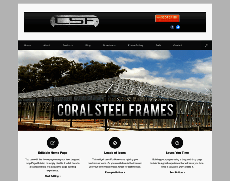 Coralsteelframes.com.au thumbnail