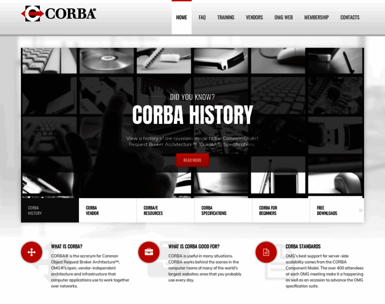 Corba.org thumbnail