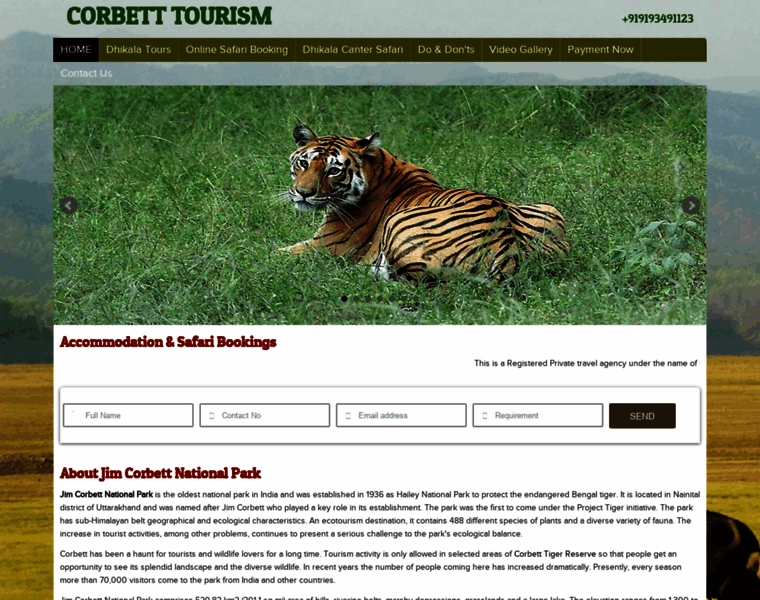 Corbetttourism.com thumbnail