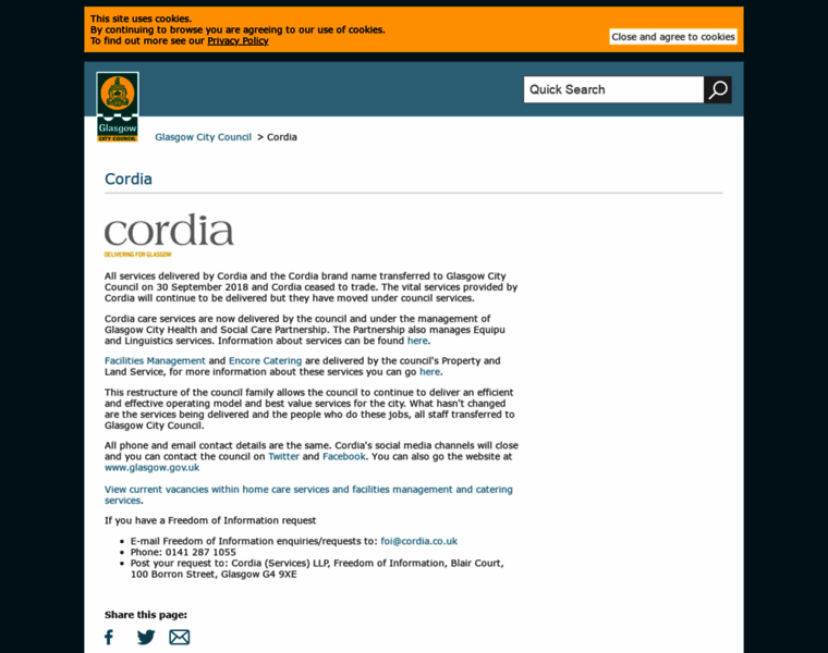 Cordia.co.uk thumbnail