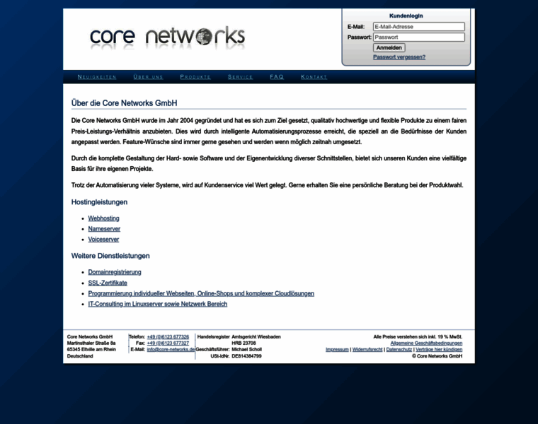 Core-networks.de thumbnail