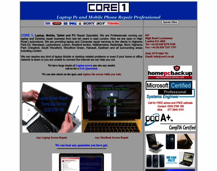 Core1.co.uk thumbnail