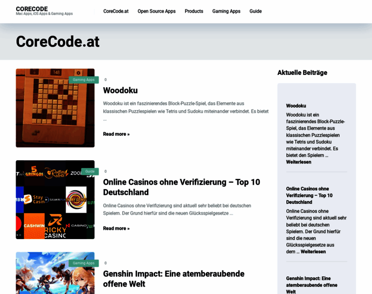 Corecode.at thumbnail