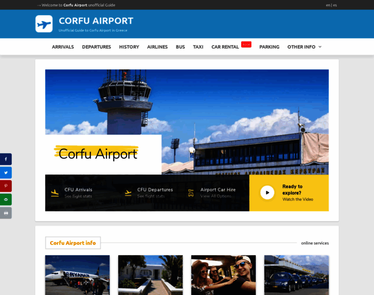 Corfu-airport.com thumbnail