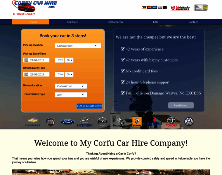 Corfu-car-hire.com thumbnail
