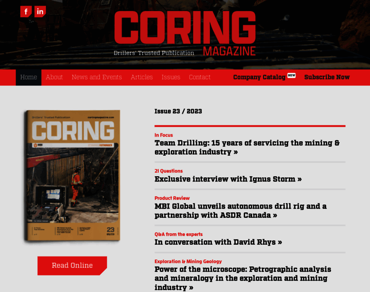 Coringmagazine.com thumbnail