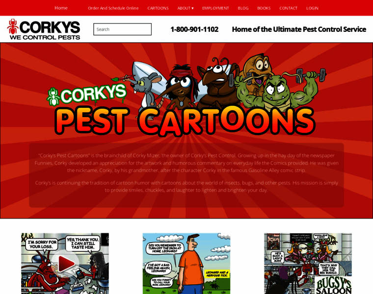 Corkyspestnetwork.com thumbnail