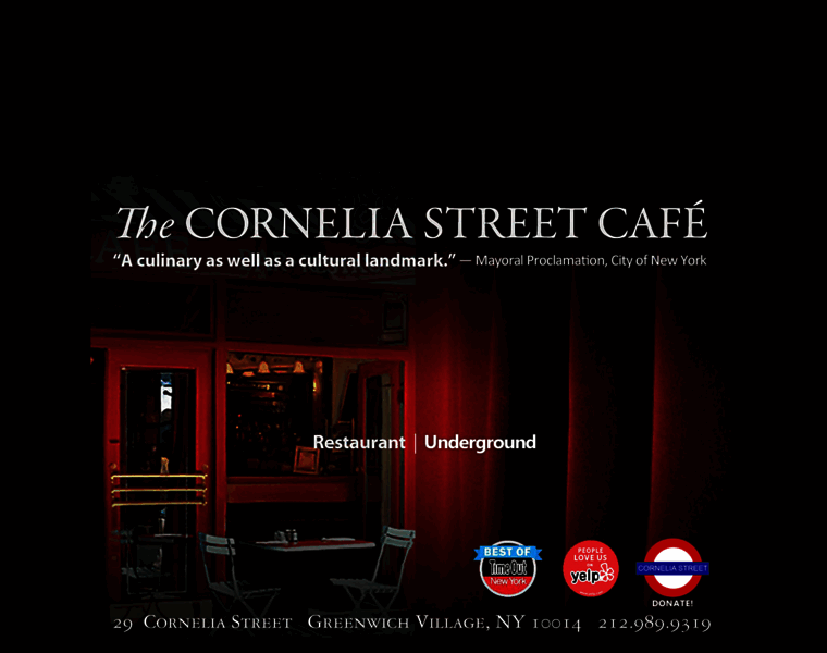 Corneliastreetcafe.com thumbnail