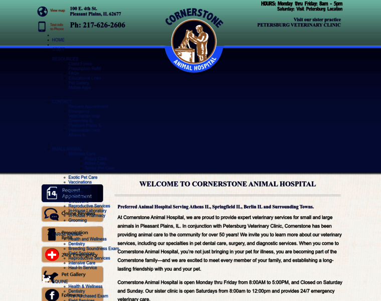 Cornerstoneanimalhospital.net thumbnail