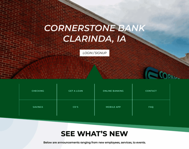 Cornerstonebankia.com thumbnail