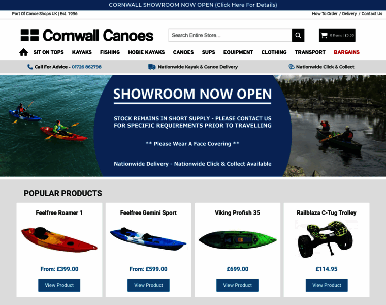 Cornwall-canoes.co.uk thumbnail
