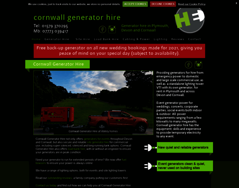 Cornwall-generator-hire.com thumbnail