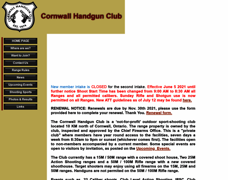 Cornwallhandgunclub.ca thumbnail