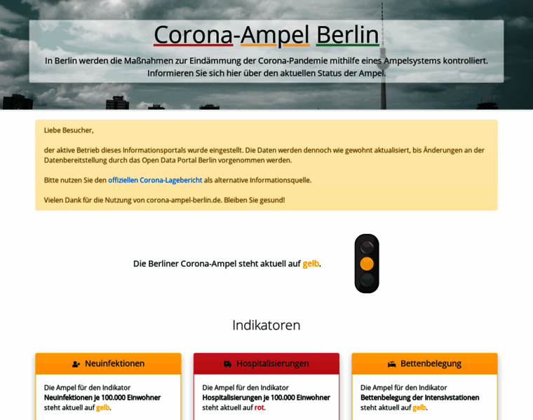 Corona-ampel-berlin.de thumbnail