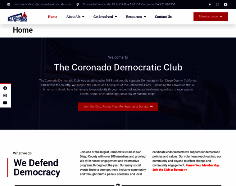 Coronadodemocrats.com thumbnail