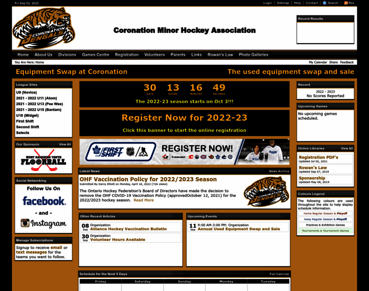 Coronationhockey.com thumbnail