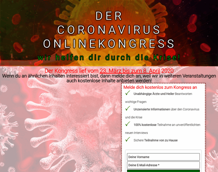 Coronaviruskongress.de thumbnail