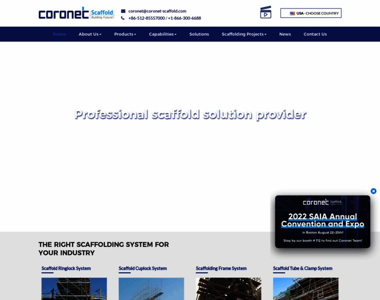Coronet-scaffold.com thumbnail