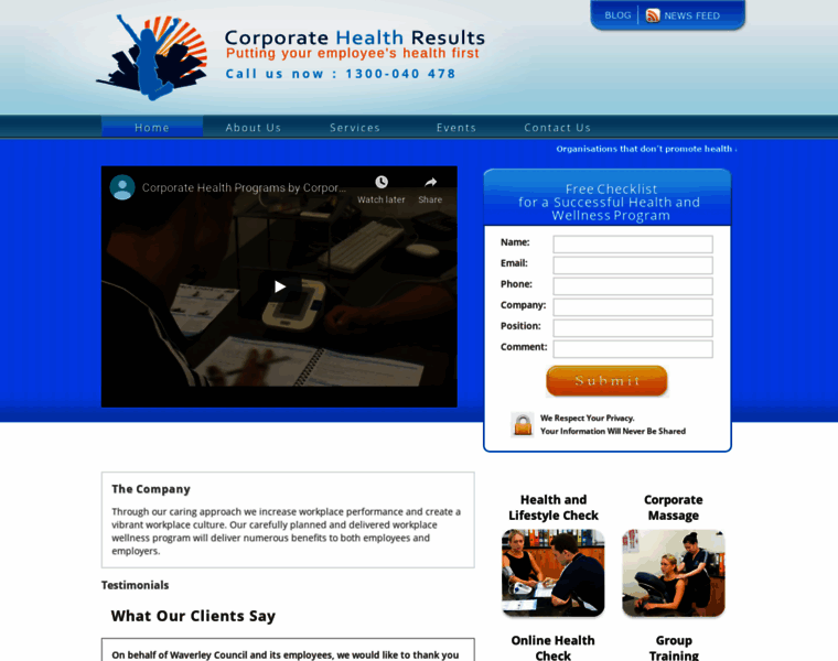 Corporatehealthresults.com.au thumbnail