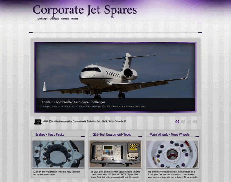 Corporatejetspares.com thumbnail