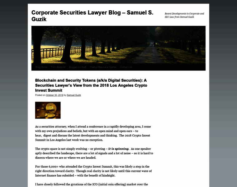 Corporatesecuritieslawyerblog.com thumbnail