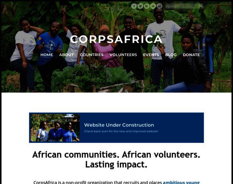 Corpsafrica.org thumbnail