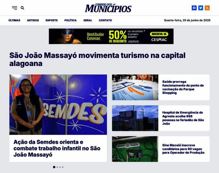 Correiodosmunicipios-al.com.br thumbnail