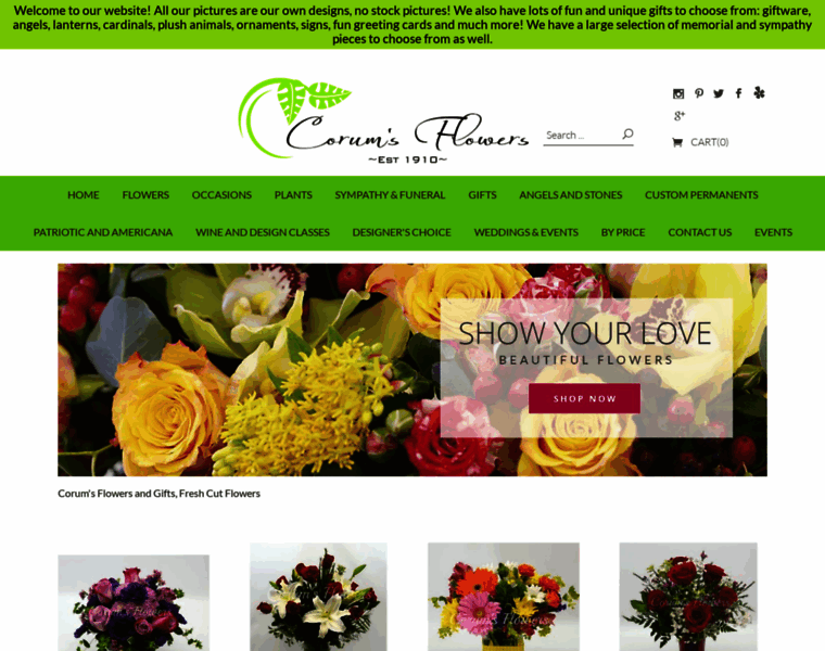 Corumsflowers.com thumbnail