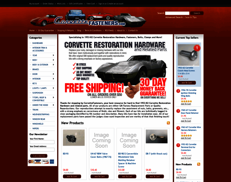 Corvettefasteners.com thumbnail