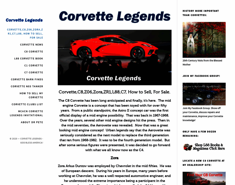 Corvettelegends.com thumbnail