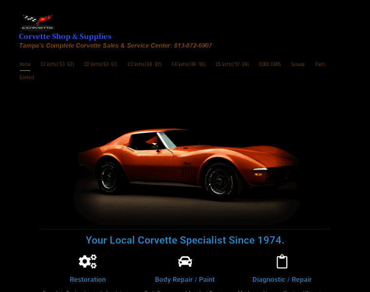 Corvetteshoptampa.com thumbnail