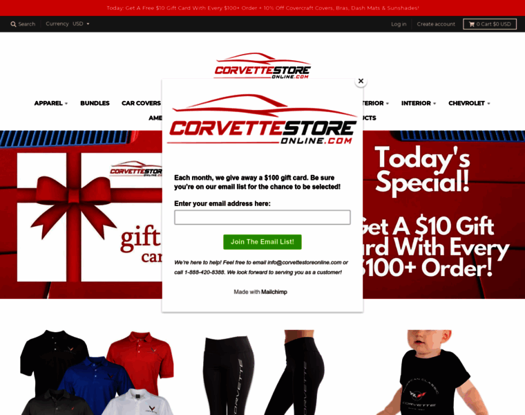 Corvettestoreonline.com thumbnail