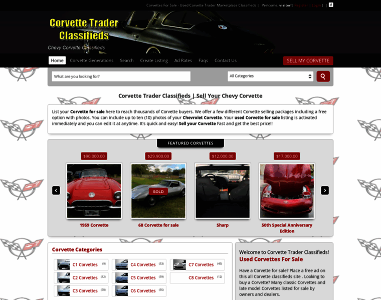 Corvettetraderclassifieds.com thumbnail