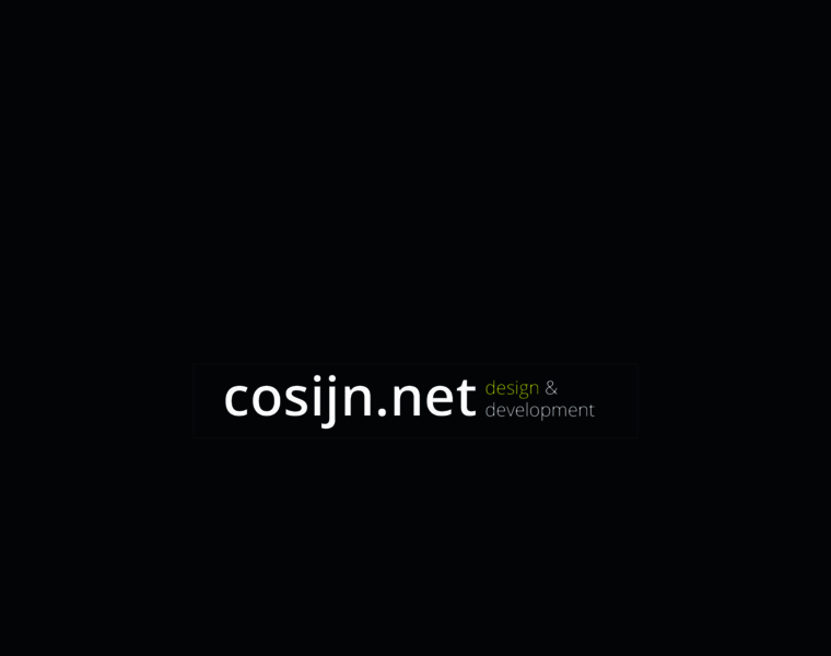Cosijn.net thumbnail