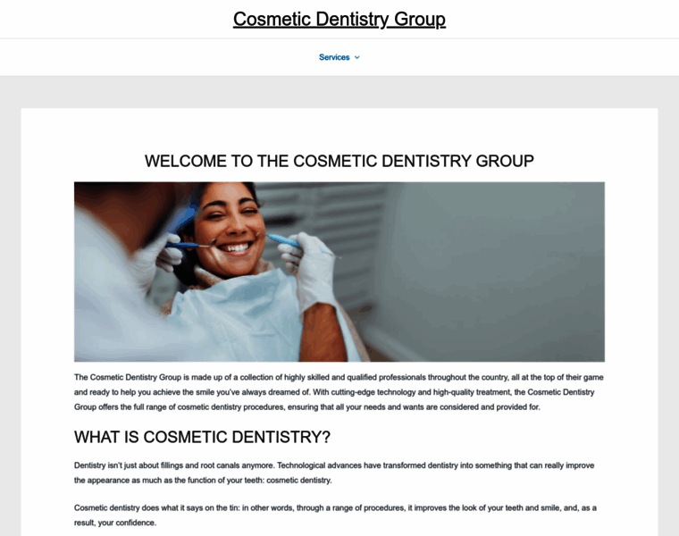 Cosmeticdentistrygroup.co.uk thumbnail
