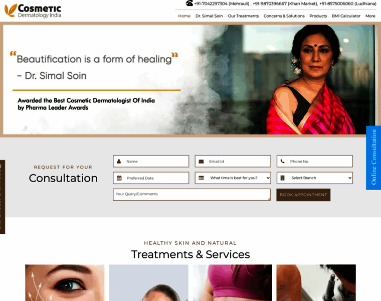 Cosmeticdermatologyindia.com thumbnail