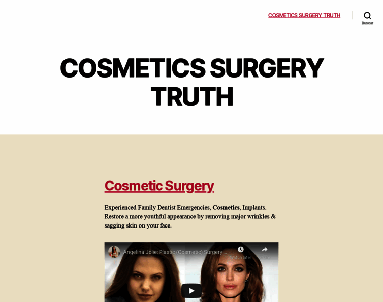 Cosmeticsurgerytruth.com thumbnail