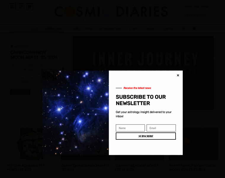 Cosmicdiaries.com thumbnail