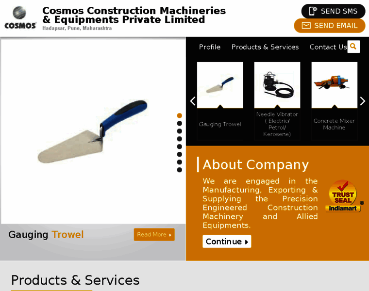 Cosmosconstructionmachineries.com thumbnail