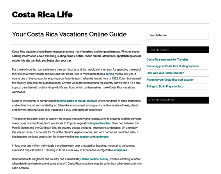 Costa-rica-life.com thumbnail
