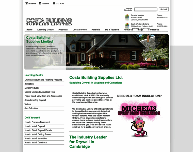 Costabuildingsupplies.com thumbnail