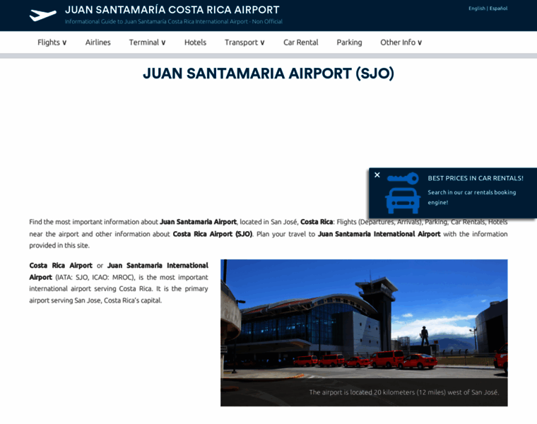 Costarica-airport.com thumbnail