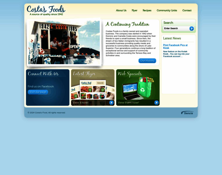 Costasfoods.ca thumbnail